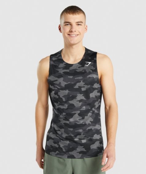 Podkoszulki Gymshark Arrival Męskie Camo | PL 968OYT